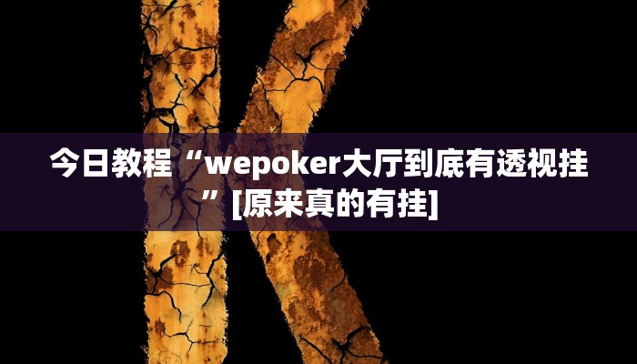 辅助神器“hhwepoker透视辅助挂”其实确实有挂