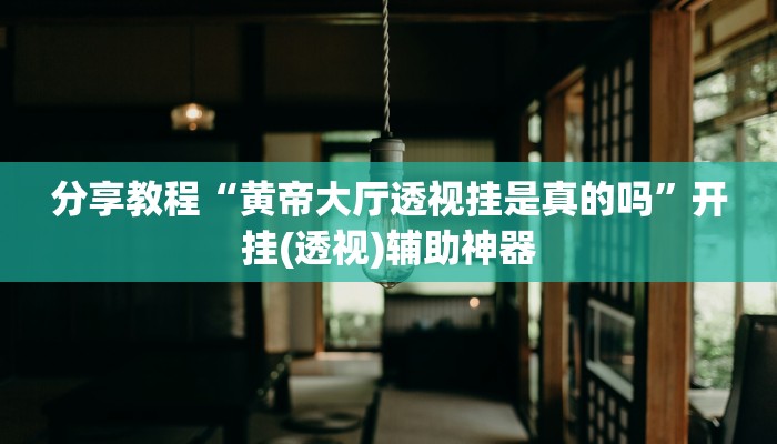 辅助神器“一起宁德游戏内挂辅助”详细开挂教程