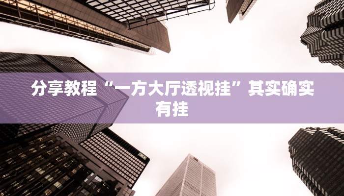 辅助神器“新畅游互娱是不是有透视软件”详细开挂教程