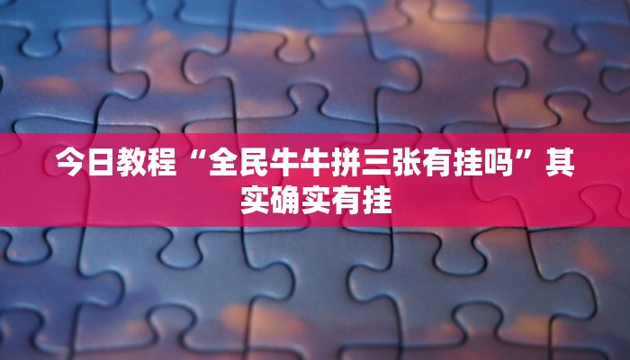 教程辅助“白金岛字牌集到底有没有挂”2025透视开挂