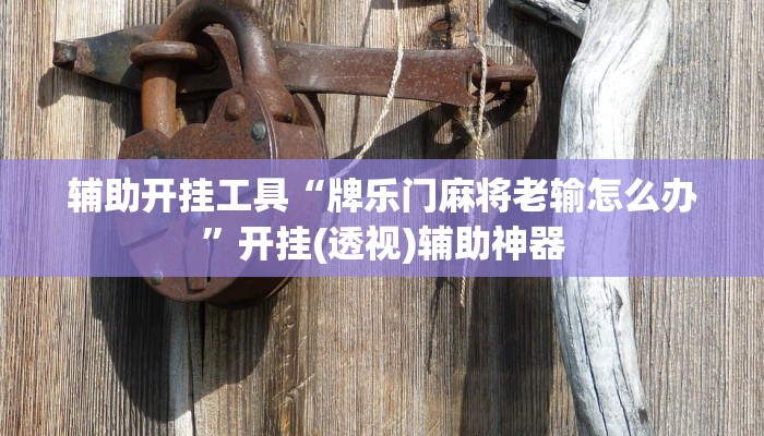 辅助开挂工具“牌乐门麻将老输怎么办”开挂(透视)辅助神器