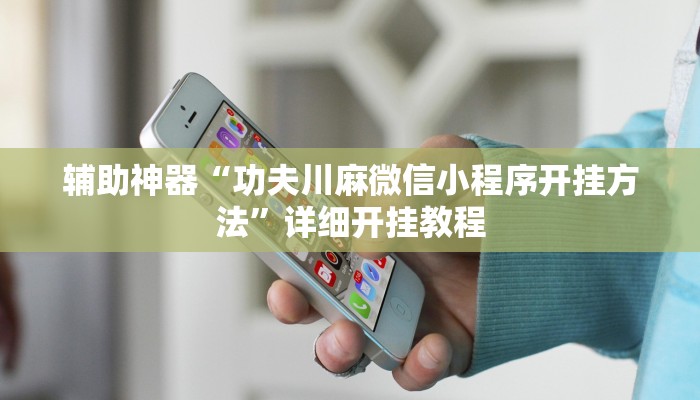 辅助神器“功夫川麻微信小程序开挂方法”详细开挂教程