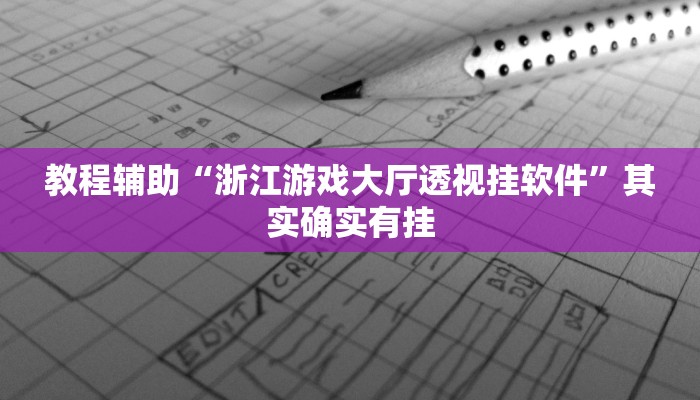 教程辅助“浙江游戏大厅透视挂软件”其实确实有挂