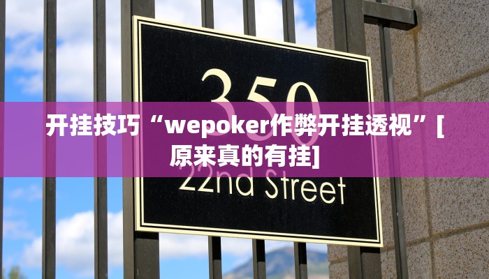 开挂技巧“wepoker作弊开挂透视”[原来真的有挂]