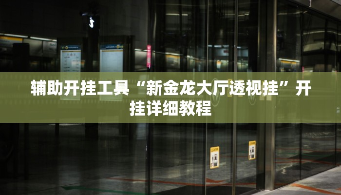 辅助开挂工具“新金龙大厅透视挂”开挂详细教程
