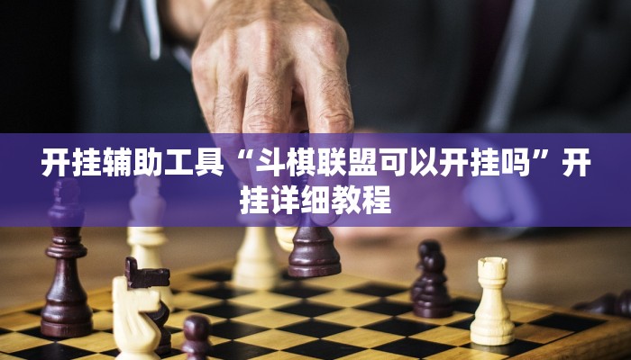 开挂辅助工具“斗棋联盟可以开挂吗”开挂详细教程