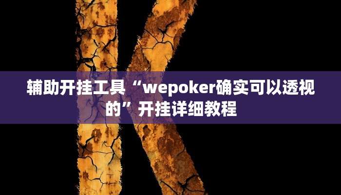 教程辅助“五彩茶馆松桃字牌可以开挂”开挂详细教程