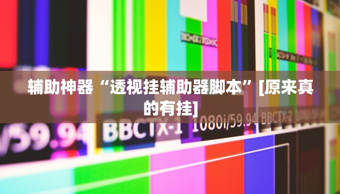 辅助神器“透视挂辅助器脚本”[原来真的有挂]