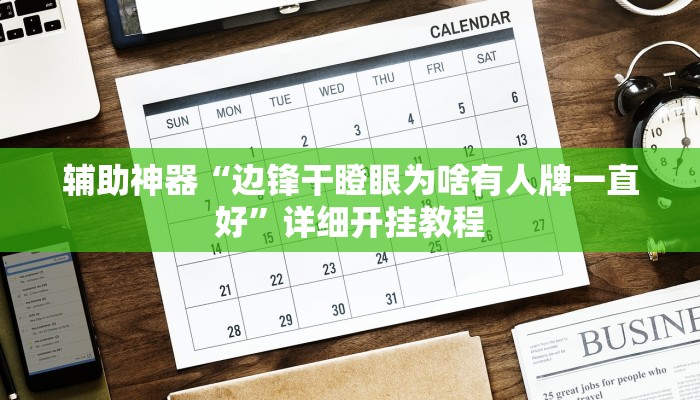 辅助神器“边锋干瞪眼为啥有人牌一直好”详细开挂教程