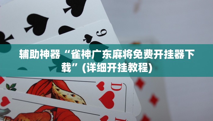 辅助神器“微信今日长牌怎么开挂”详细开挂教程