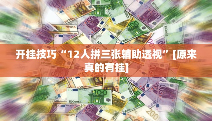 开挂技巧“12人拼三张辅助透视”[原来真的有挂]