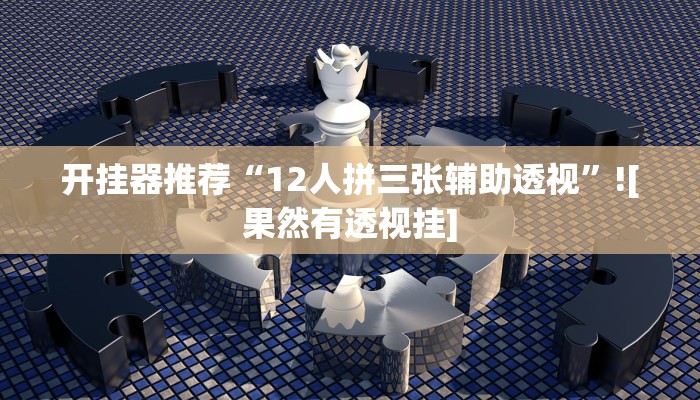 开挂器推荐“12人拼三张辅助透视”![果然有透视挂]