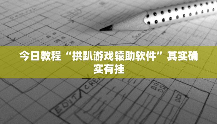 今日教程“拱趴游戏辕助软件”其实确实有挂