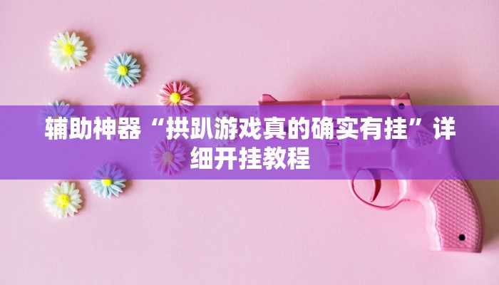 辅助神器“拱趴游戏真的确实有挂”详细开挂教程