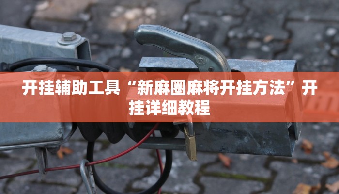 开挂辅助工具“新麻圈麻将开挂方法”开挂详细教程