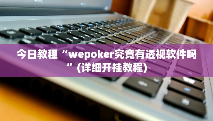 今日教程“wepoker究竟有透视软件吗”(详细开挂教程)