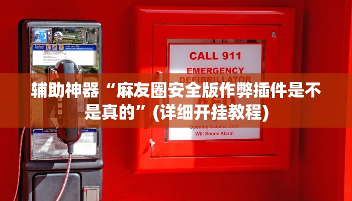 辅助神器“麻友圈安全版作弊插件是不是真的”(详细开挂教程)