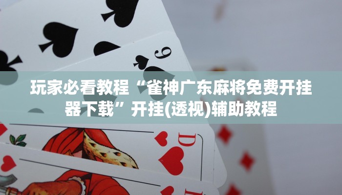 玩家必看教程“雀神广东麻将免费开挂器下载”开挂(透视)辅助教程