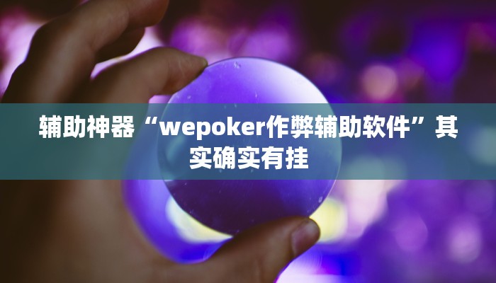 辅助神器“wepoker作弊辅助软件”其实确实有挂