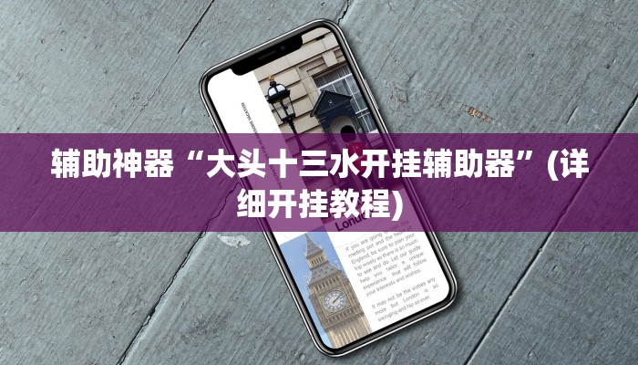 辅助神器“大头十三水开挂辅助器”(详细开挂教程)