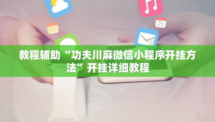 教程辅助“功夫川麻微信小程序开挂方法”开挂详细教程