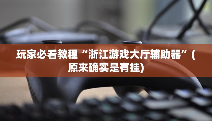 玩家必看教程“浙江游戏大厅辅助器”(原来确实是有挂)