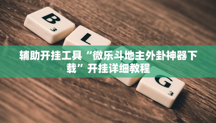 辅助开挂工具“微乐斗地主外卦神器下载”开挂详细教程