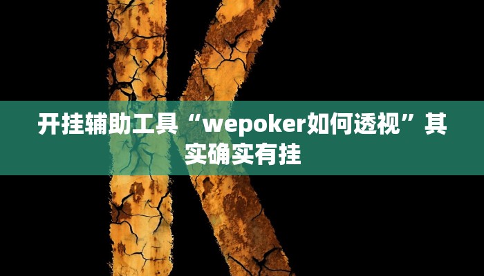 开挂辅助工具“wepoker如何透视”其实确实有挂