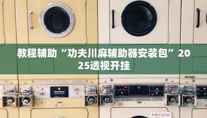 教程辅助“功夫川麻辅助器安装包”2025透视开挂