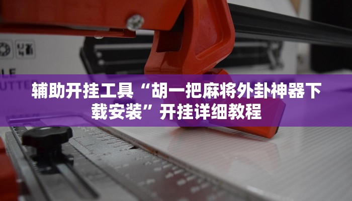 辅助开挂工具“胡一把麻将外卦神器下载安装”开挂详细教程