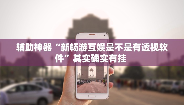 辅助神器“新畅游互娱是不是有透视软件”其实确实有挂 