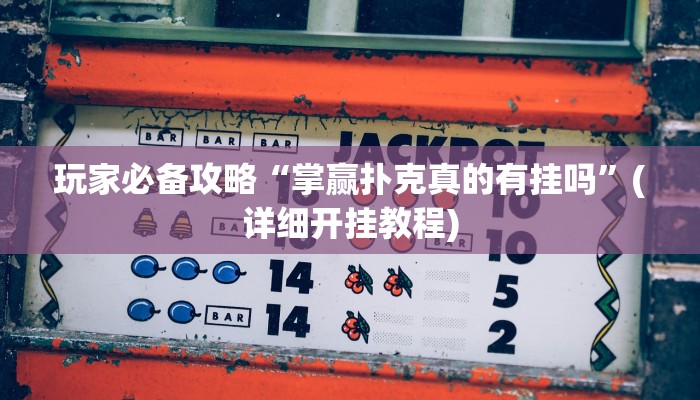 玩家必备攻略“掌赢扑克真的有挂吗”(详细开挂教程)