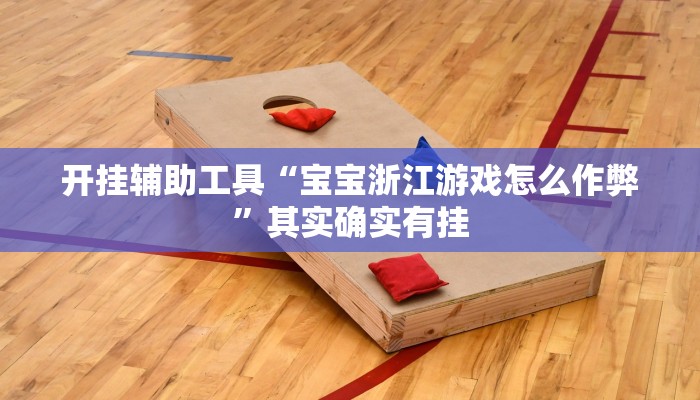 开挂辅助工具“宝宝浙江游戏怎么作弊”其实确实有挂