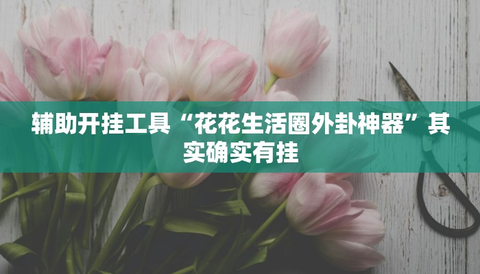 辅助开挂工具“花花生活圈外卦神器”其实确实有挂