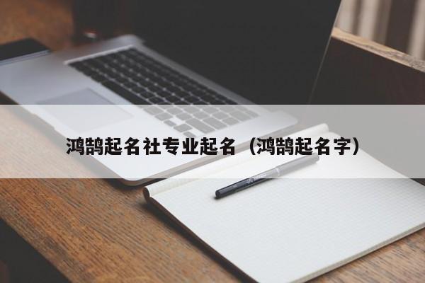 鸿鹄起名社专业起名（鸿鹄起名字）